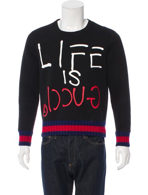 life is gucci sweatshirt|gucci sweatshirt for men.